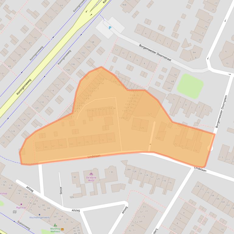 Kaart van postcodegebied 3331AM.