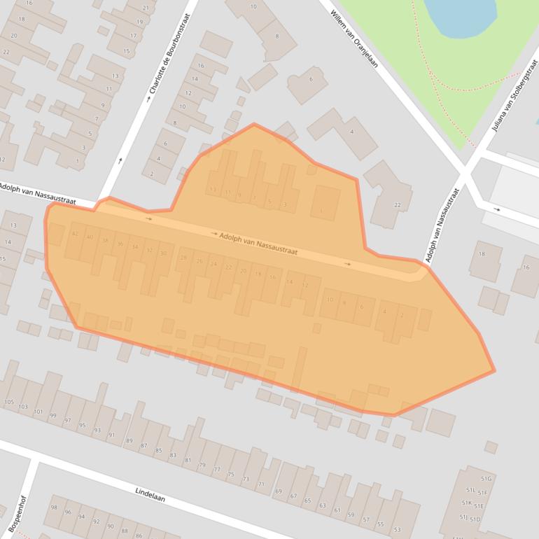 Kaart van postcodegebied 3331BA.