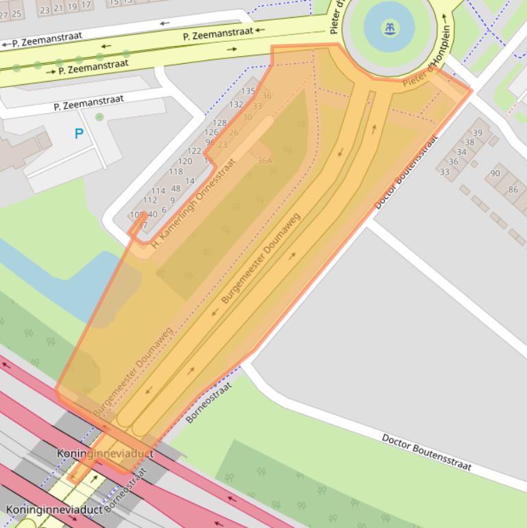 Kaart van postcodegebied 3331EH.