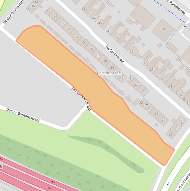 Kaart van postcodegebied 3331EN.