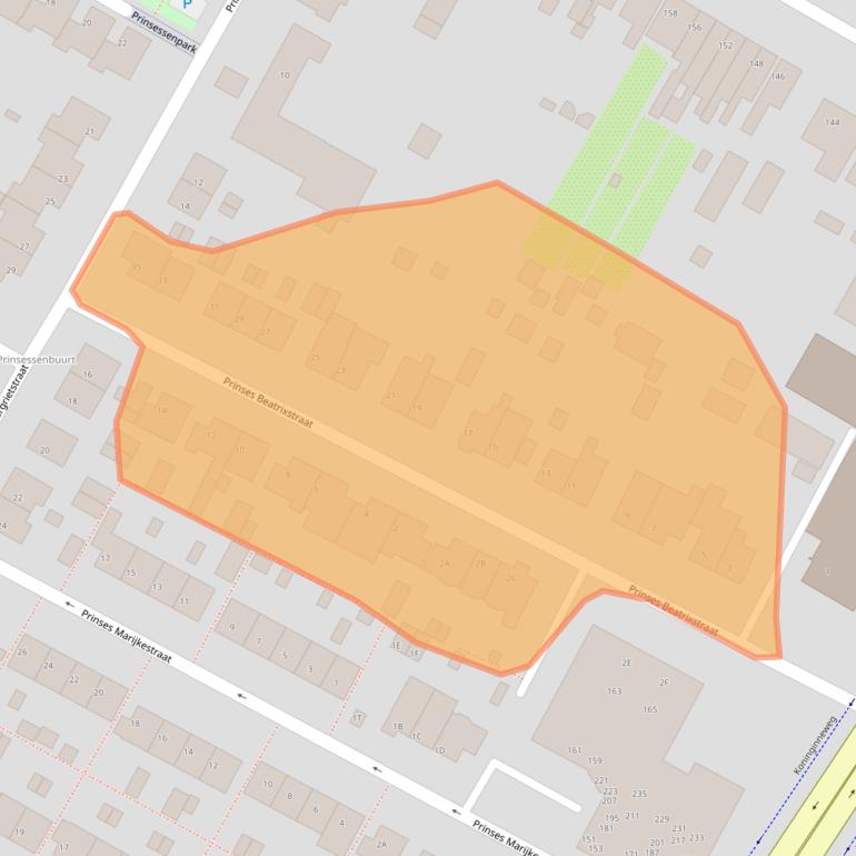 Kaart van postcodegebied 3331GP.