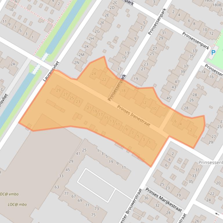 Kaart van postcodegebied 3331GR.