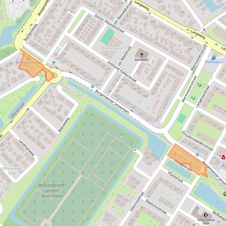 Kaart van postcodegebied 3331HN.