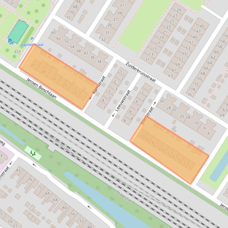 Kaart van postcodegebied 3331HR.