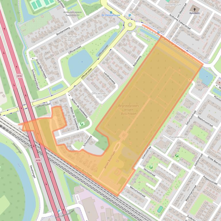 Kaart van postcodegebied 3331HS.