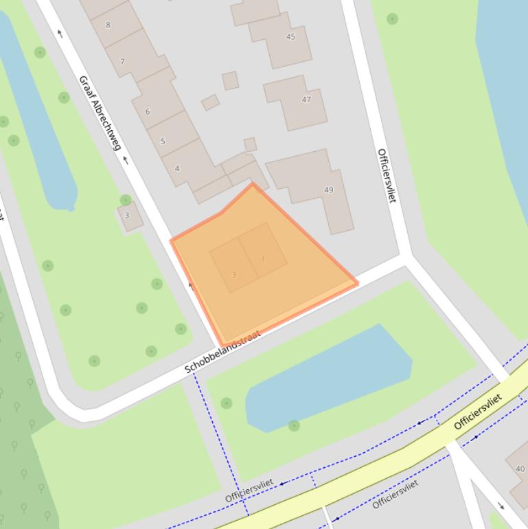 Kaart van postcodegebied 3331HX.