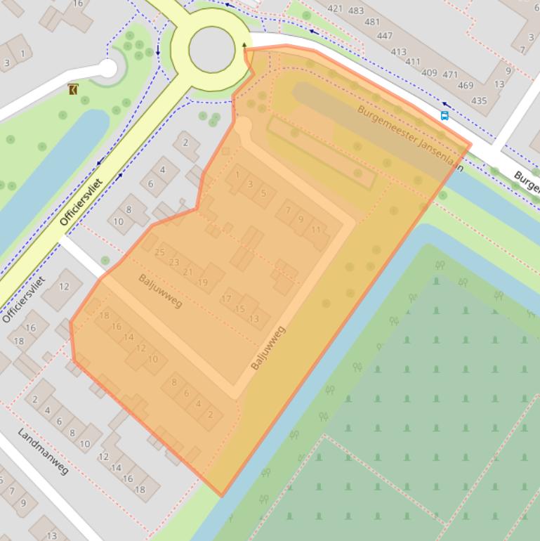 Kaart van postcodegebied 3331KD.