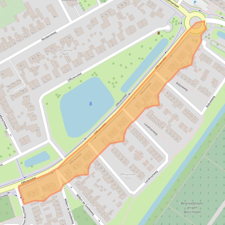 Kaart van postcodegebied 3331KM.
