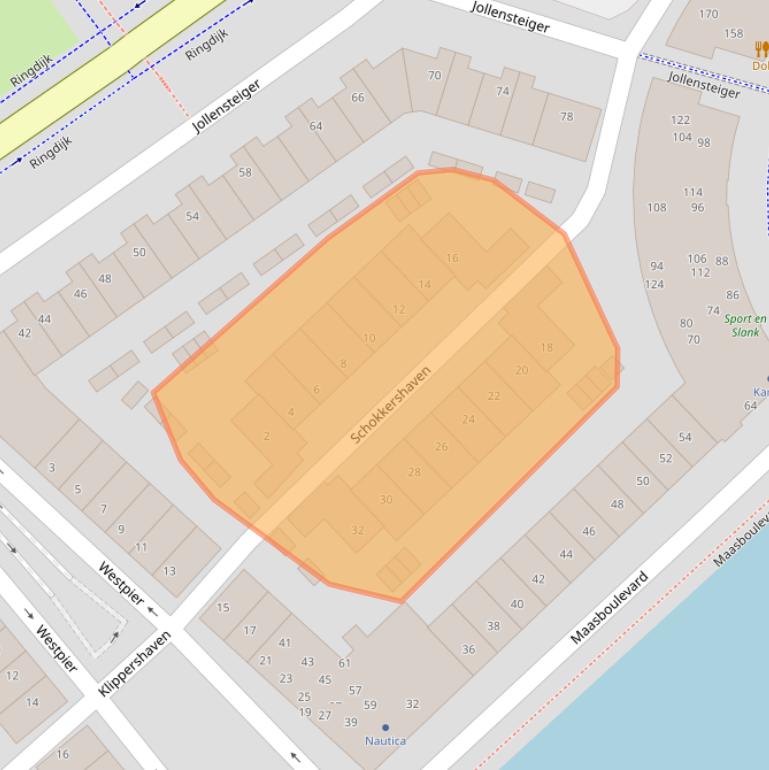 Kaart van postcodegebied 3331MN.