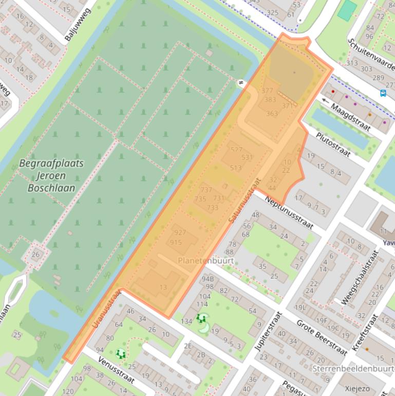 Kaart van postcodegebied 3331SM.