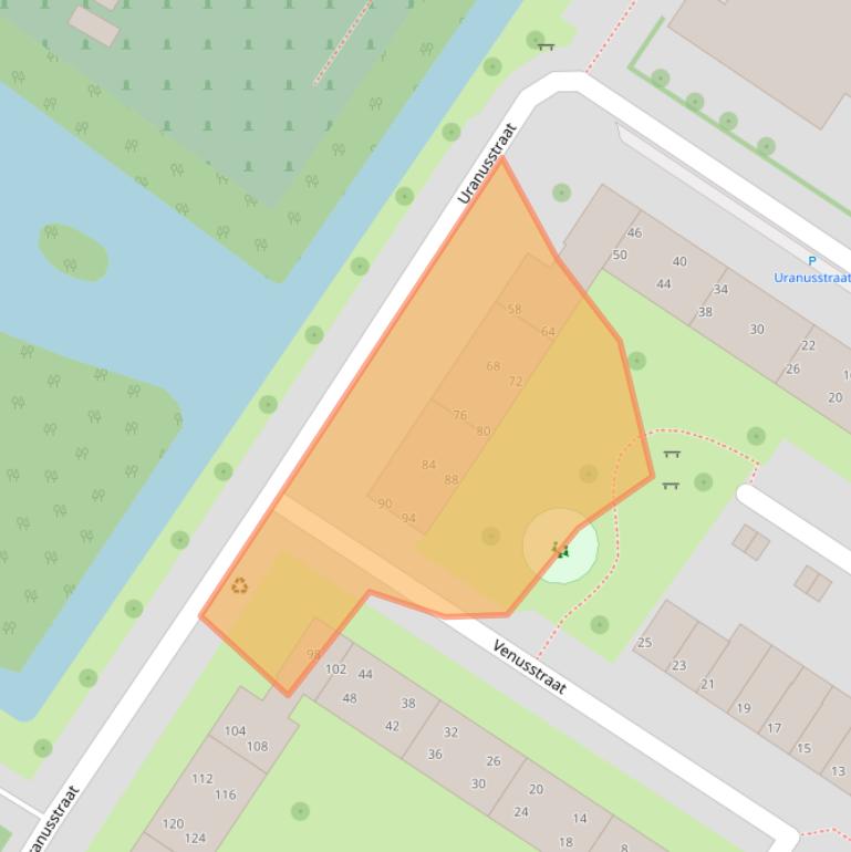 Kaart van postcodegebied 3331SV.