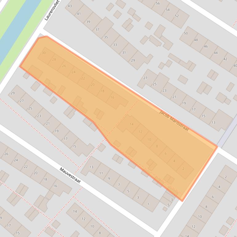 Kaart van postcodegebied 3331VG.