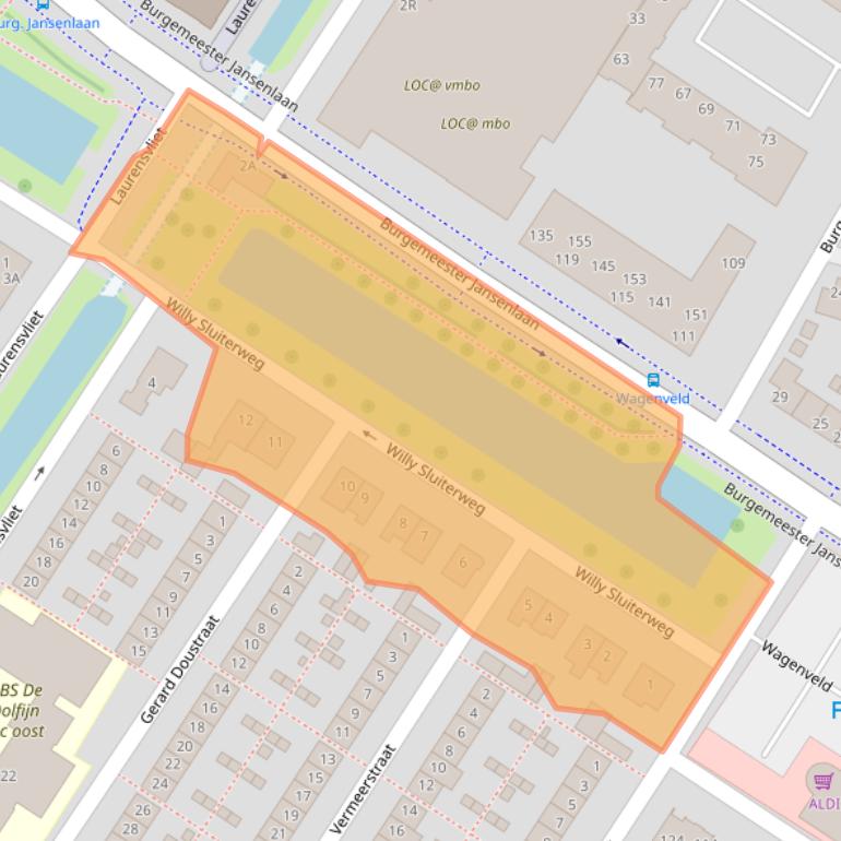 Kaart van postcodegebied 3331VS.