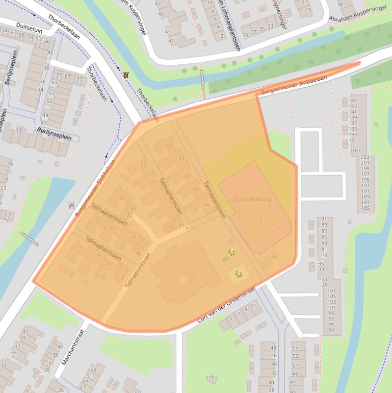 Kaart van postcodegebied 3332CR.