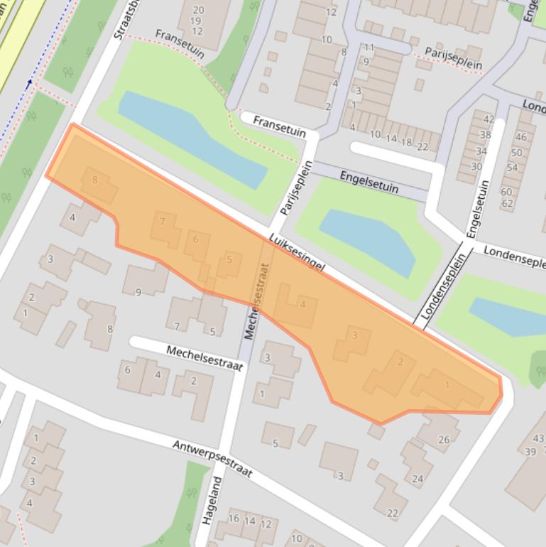 Kaart van postcodegebied 3332EJ.