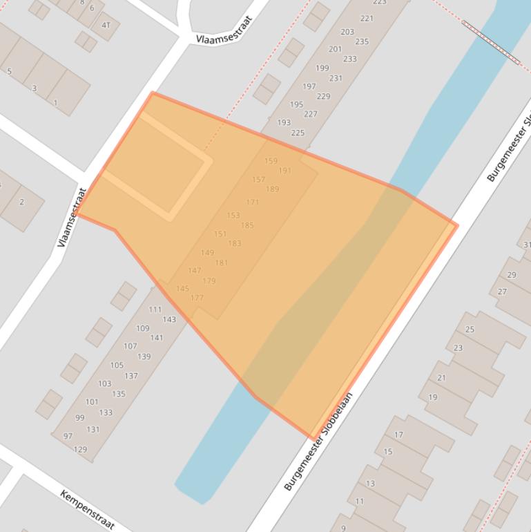 Kaart van postcodegebied 3332ER.