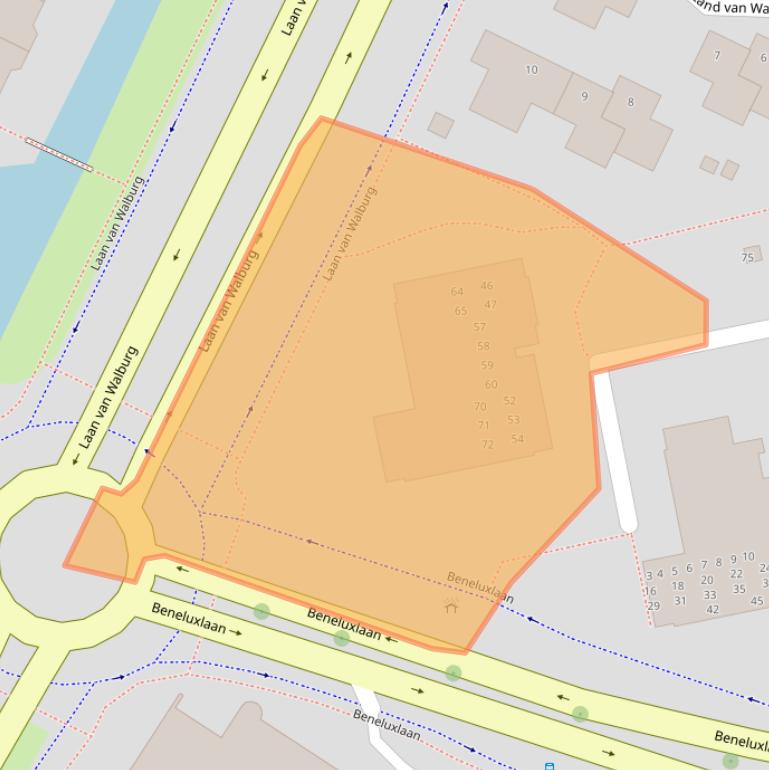 Kaart van postcodegebied 3332GC.