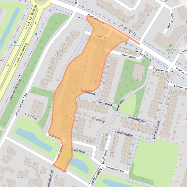Kaart van postcodegebied 3332SM.