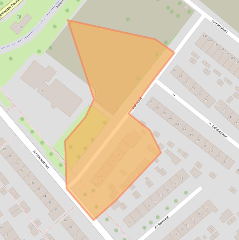 Kaart van postcodegebied 3333AB.