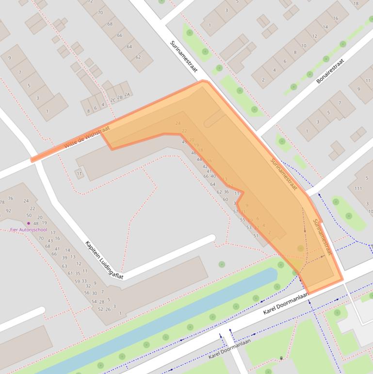 Kaart van postcodegebied 3333CK.