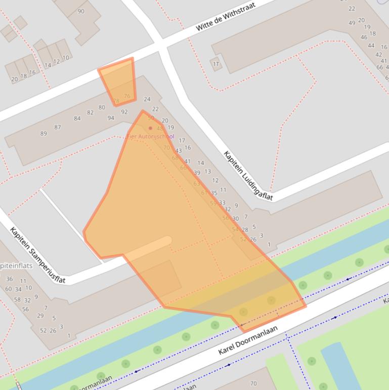 Kaart van postcodegebied 3333CN.