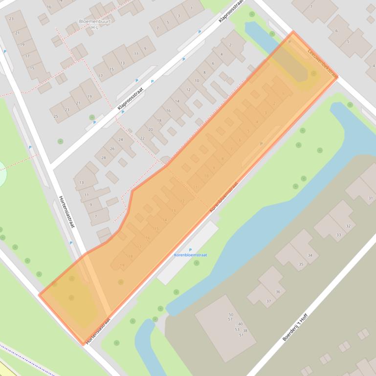 Kaart van postcodegebied 3333ES.