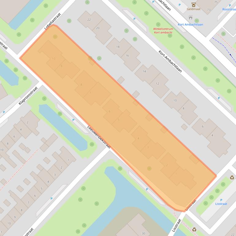 Kaart van postcodegebied 3333ET.