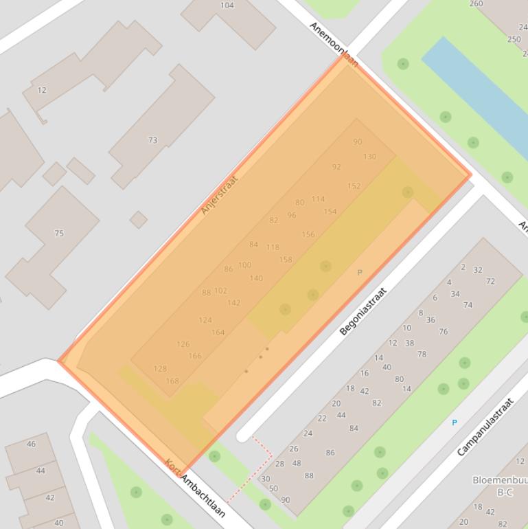 Kaart van postcodegebied 3333GE.