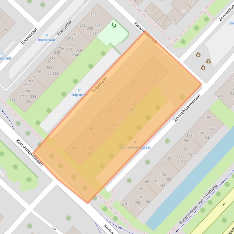 Kaart van postcodegebied 3333ST.