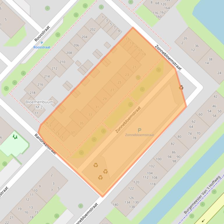 Kaart van postcodegebied 3333SV.