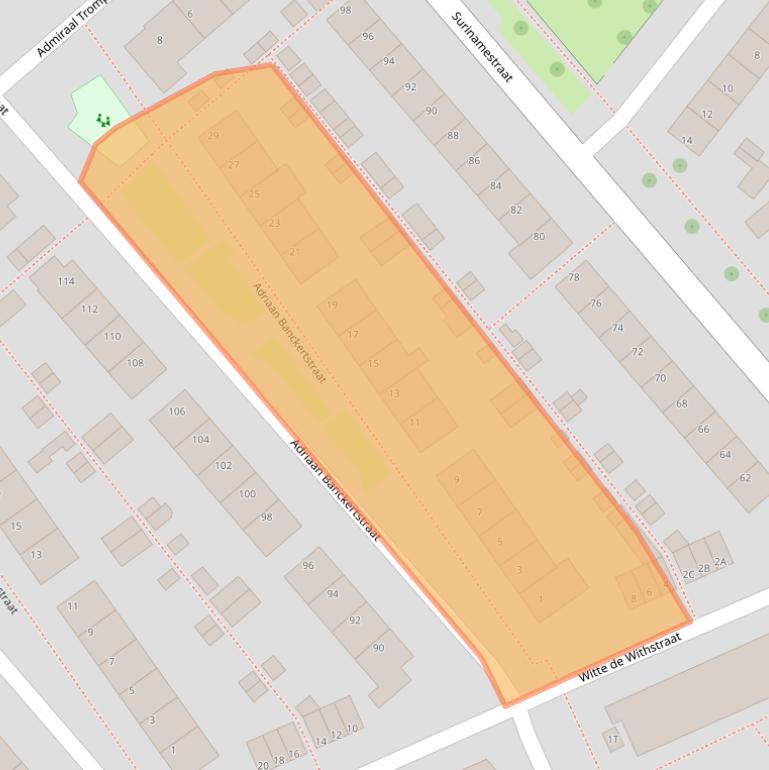 Kaart van postcodegebied 3333TA.