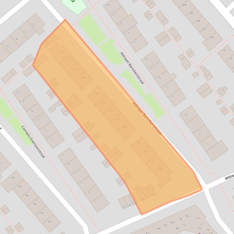 Kaart van postcodegebied 3333TB.