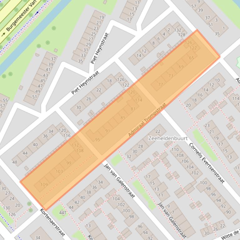 Kaart van postcodegebied 3333TG.