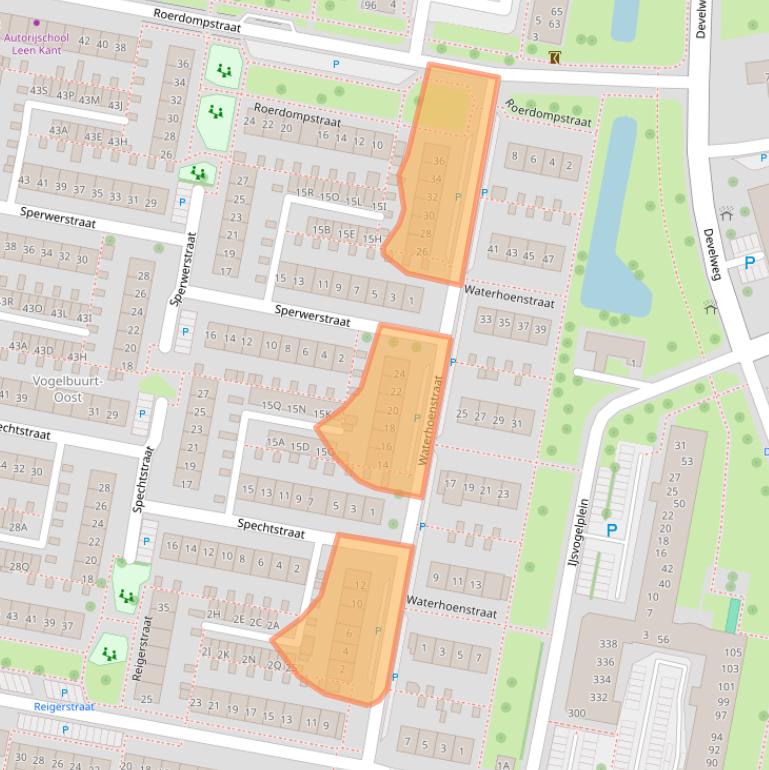 Kaart van postcodegebied 3334AN.