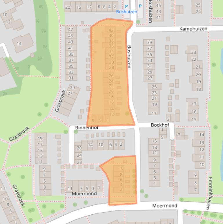 Kaart van postcodegebied 3334BD.