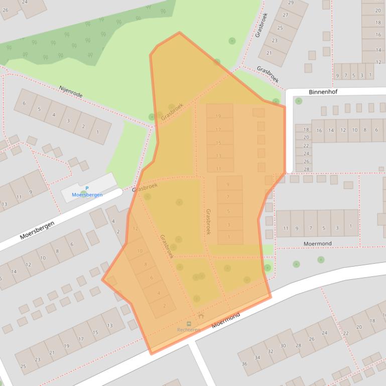 Kaart van postcodegebied 3334BG.