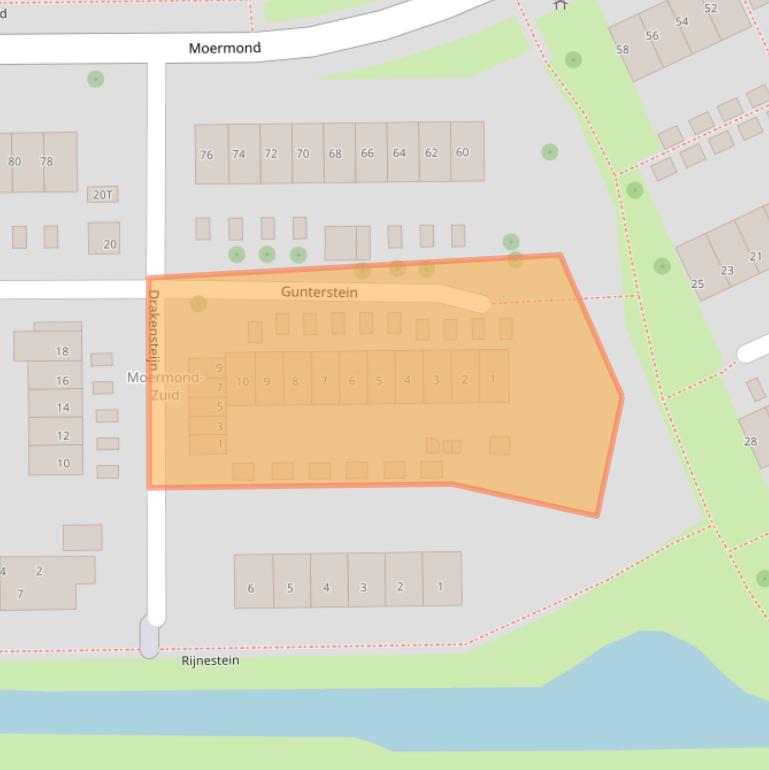 Kaart van postcodegebied 3334CH.