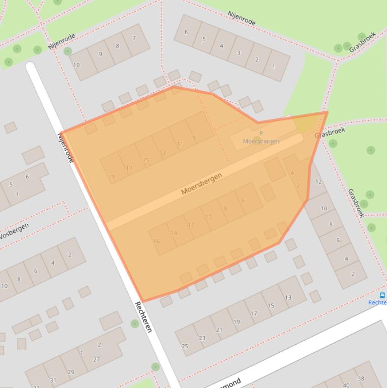 Kaart van postcodegebied 3334EN.