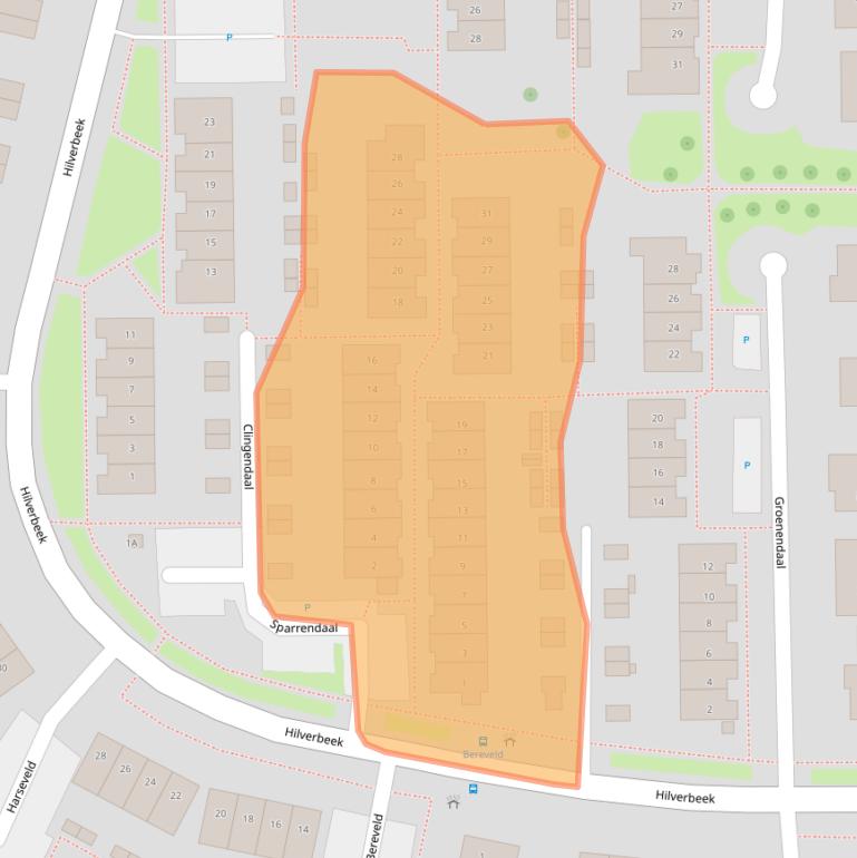 Kaart van postcodegebied 3334GB.