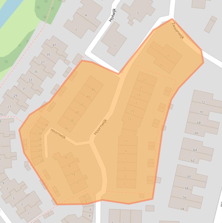 Kaart van postcodegebied 3334GK.