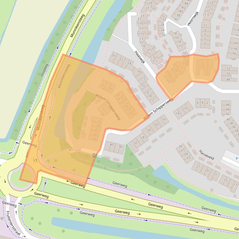 Kaart van postcodegebied 3334GN.