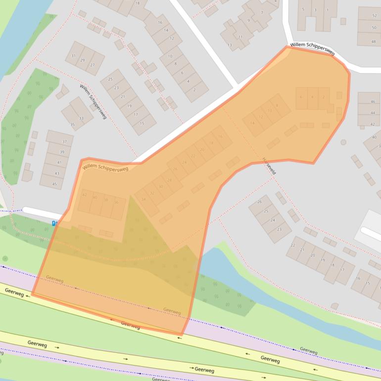 Kaart van postcodegebied 3334GP.