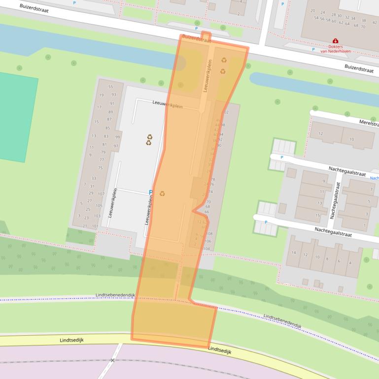 Kaart van postcodegebied 3334SR.