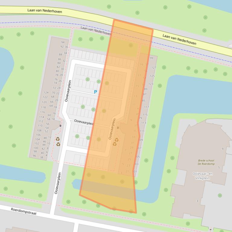 Kaart van postcodegebied 3334VA.