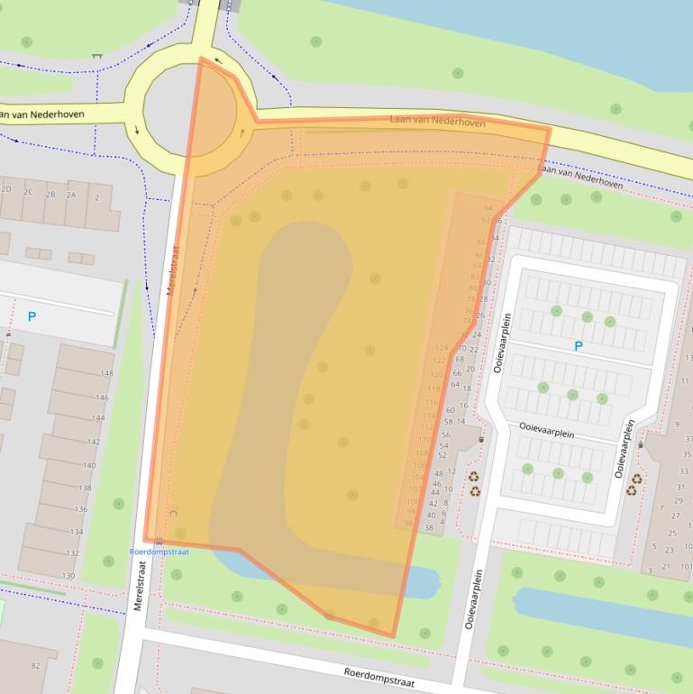 Kaart van postcodegebied 3334VD.