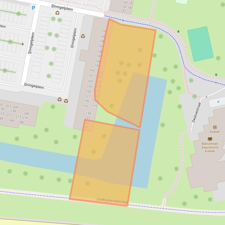 Kaart van postcodegebied 3334XH.