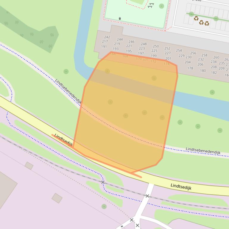 Kaart van postcodegebied 3334XL.