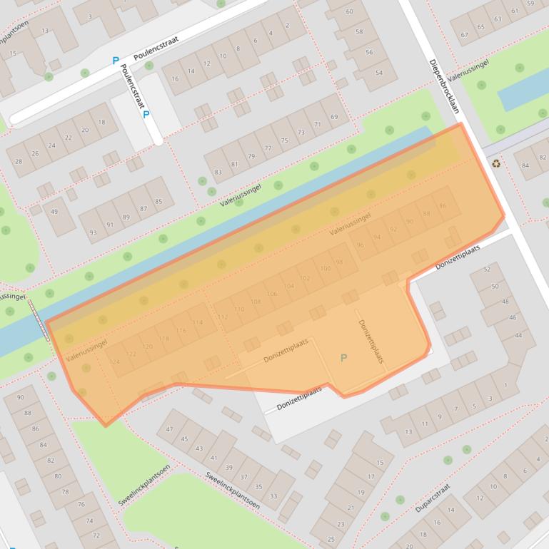 Kaart van postcodegebied 3335CG.