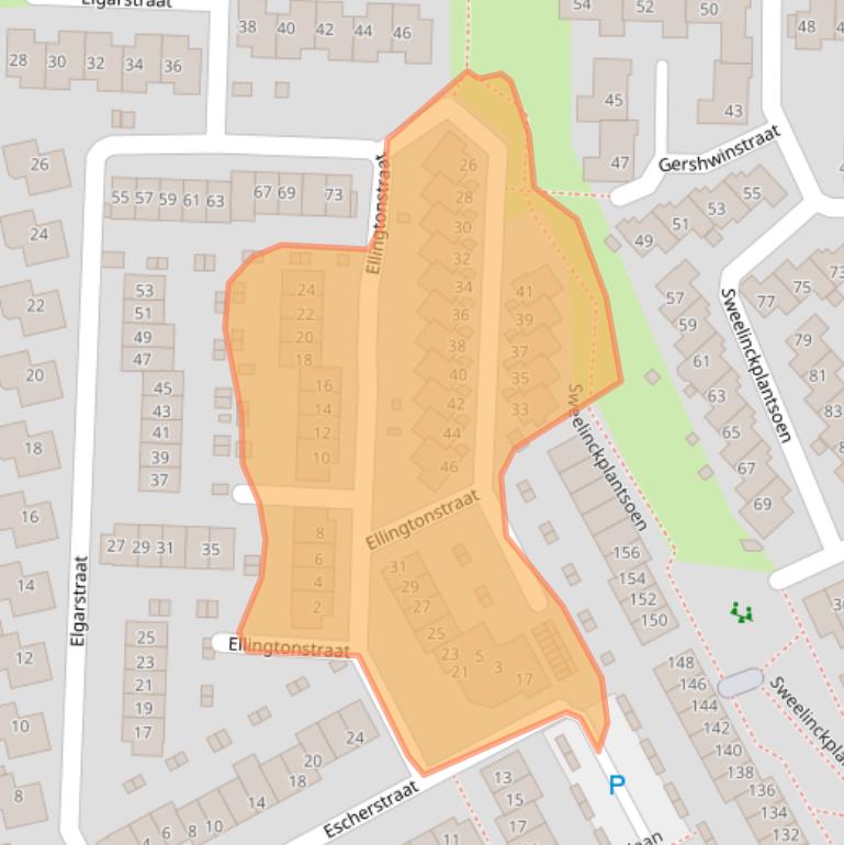 Kaart van postcodegebied 3335DB.