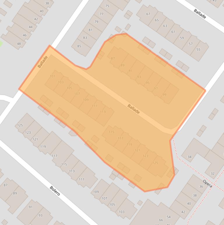 Kaart van postcodegebied 3335EM.